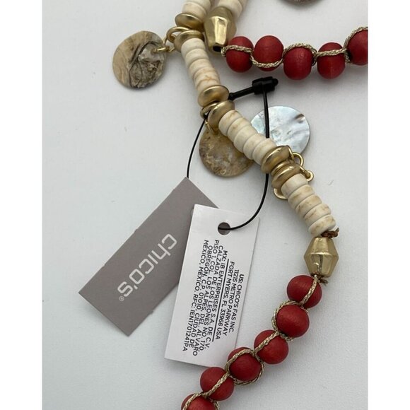 Chicos Utopia Collection Summerberry Single-Strand Beaded 48 inch Necklace NWT - Picture 8 of 8